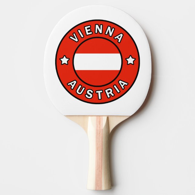 Vienna Austria Ping Pong Paddle (Front)