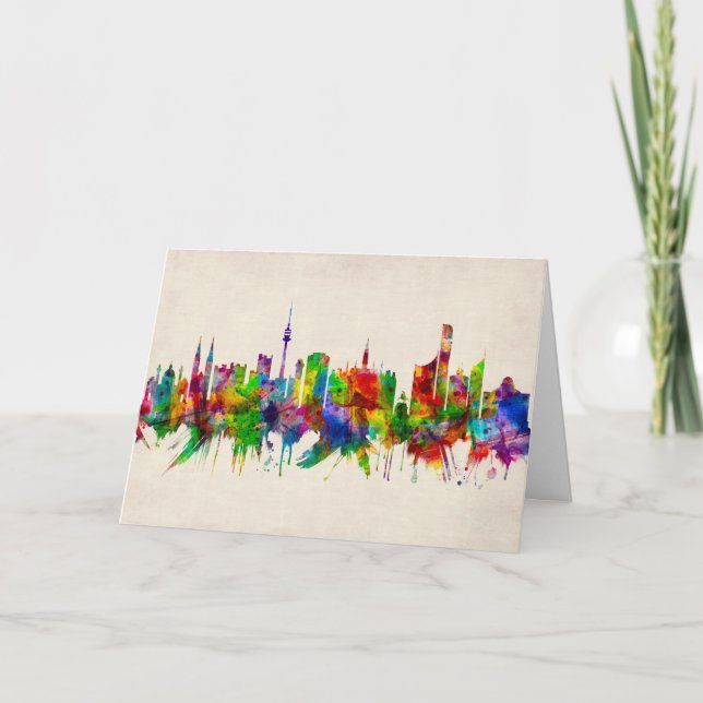 Vienna Austria Skyline Holiday Card (Front)