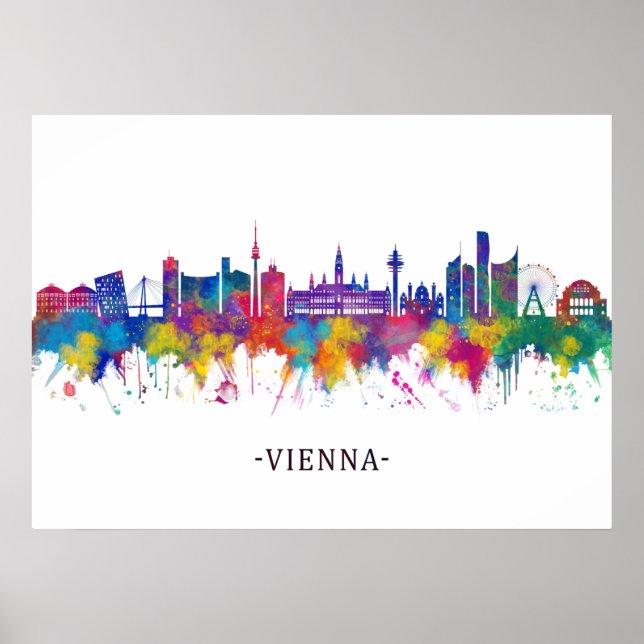 Vienna Austria Skyline Poster (Front)