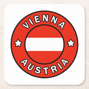 Vienna Austria Square Paper Coaster