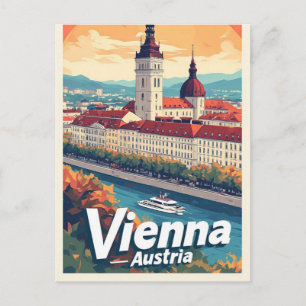 Vienna Austria Travel Souvenir For Home Memories Postcard
