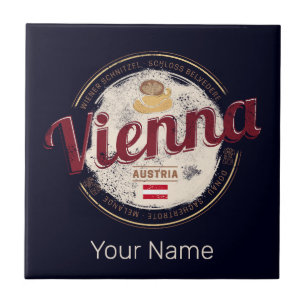 Vienna Austria Vintage Capital Viennese Melange Tile