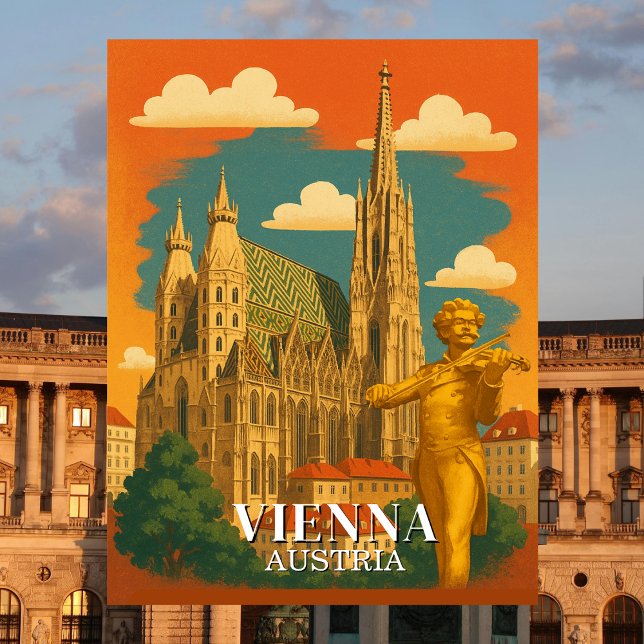 Vienna Austria Vintage Travel European Postcard (Vienna Austria Vintage Travel European Postcard)