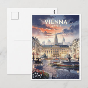 Vienna Austria Vintage Travel Postcard