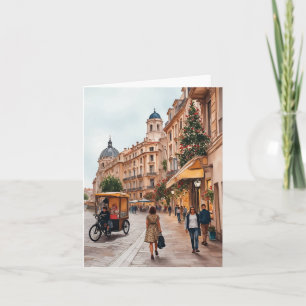 Vienna Austria Watercolor Card