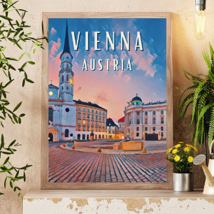 Vienna, bustling capital of Austria Poster