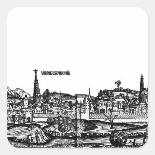Vienna capital of Austria  Square Sticker