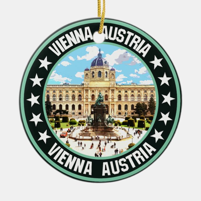 Vienna                                             ceramic ornament (Front)