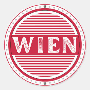 Vienna City Pride Emblem – Austrian Identity Classic Round Sticker