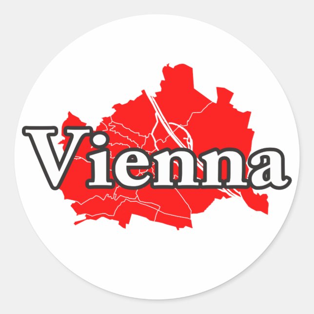 Vienna Classic Round Sticker (Front)