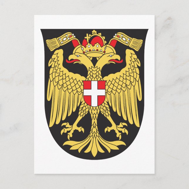 Vienna Coat Of Arms 19th Century Postcard (Front)