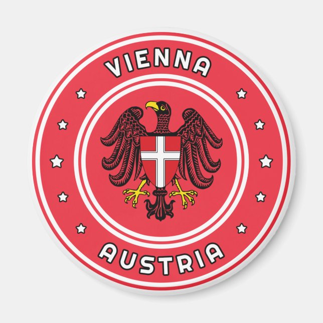 Vienna Coat of Arms, Austria Magnet (Front)