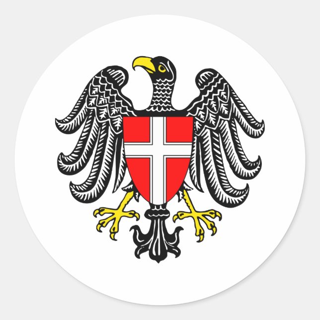 Vienna Coat Of Arms Classic Round Sticker (Front)