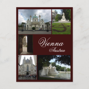 Vienna Collage Postcard