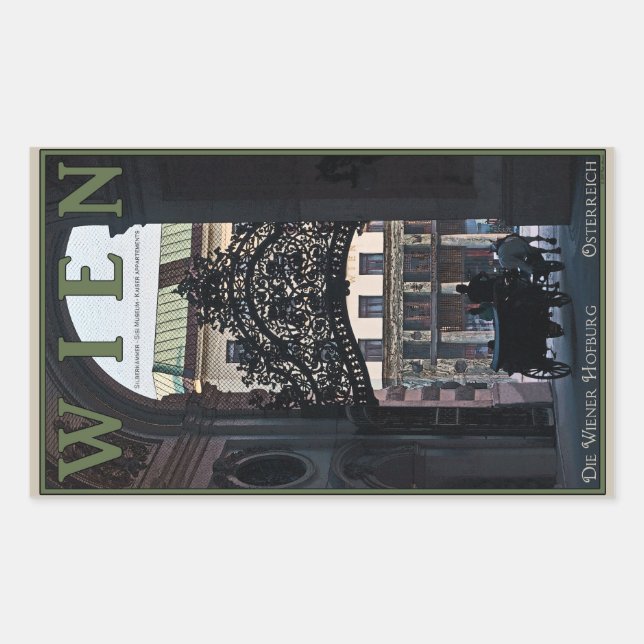 Vienna - Horse Carriage Sticker (Front)