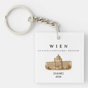 Vienna Kunsthistorisches Museum Name & Year Keychain