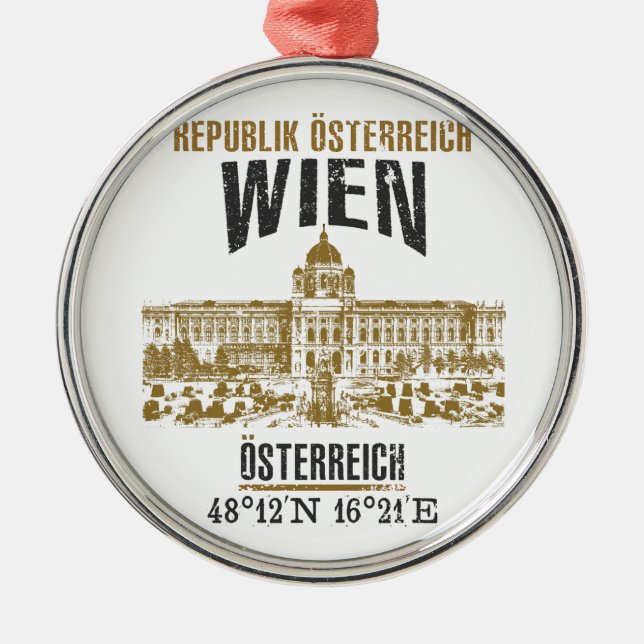 Vienna Metal Ornament (Front)
