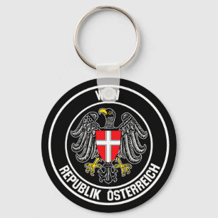Vienna Round Emblem Keychain