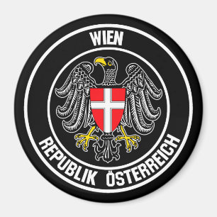 Vienna Round Emblem Magnet
