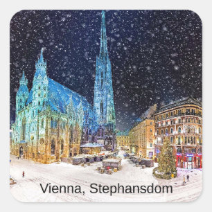 Vienna, St. Stephen's Cathedral, Square Sticker