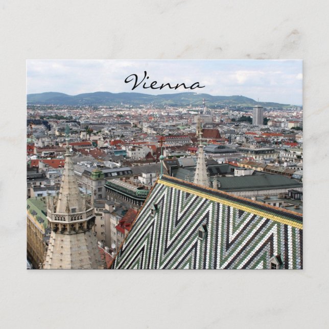 vienna st stephens roof postcard (Front)