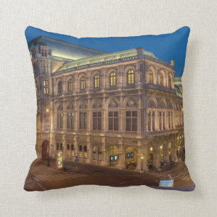 Vienna State Opera, Austria Throw Pillow