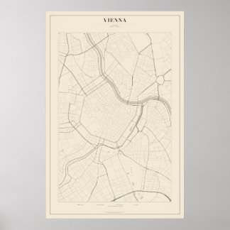 Vienna Street Map Poster