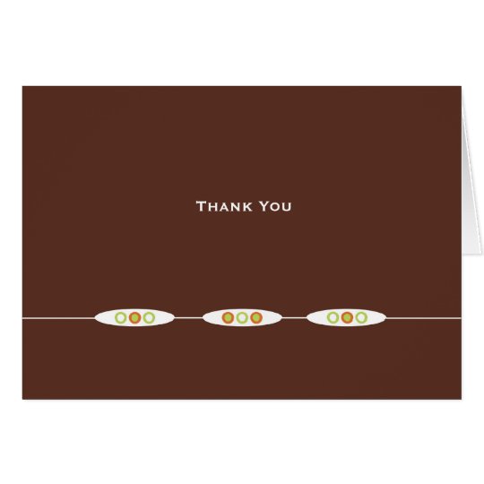 Vienna Thank You Card: Dark Chocolate Card