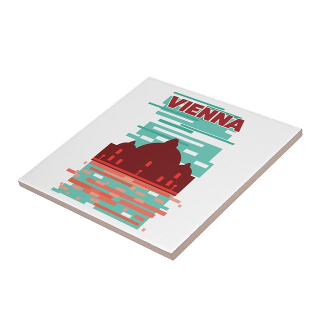  Vienna Travel poster Tile (Side)
