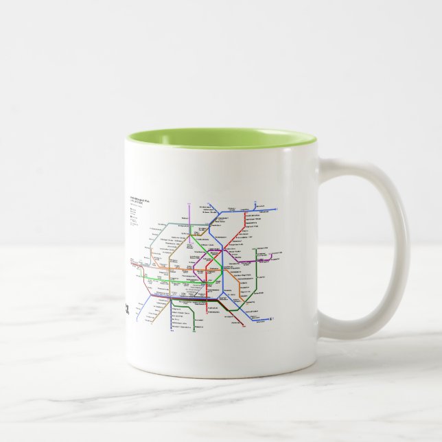 Vienna tube map Mug (Right)