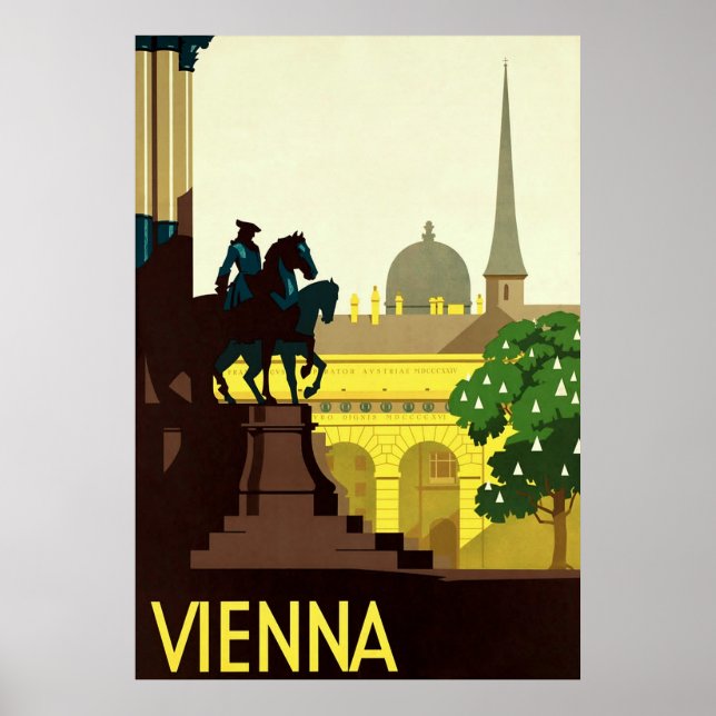 Vienna ~ Vintage Austrian Travel Poster (Front)
