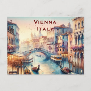 Vienna Vintage Tourism Travel Add Postcard