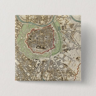 Vienna Wien 2 Inch Square Button