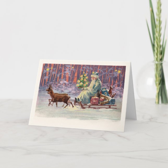 Vienna Woods Santa Holiday Card (Front)
