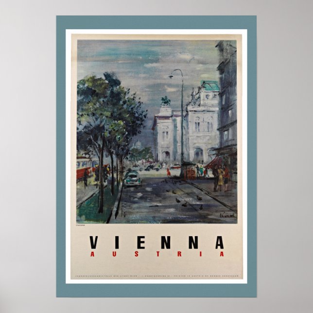 Vienne Autriche - Affiches Vintage voyage (Devant)