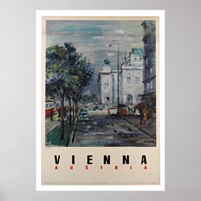 Vienne Autriche - Affiches Vintage voyage (Devant)