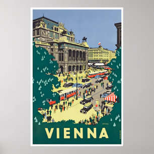 Vienne Autriche Art Voyage Affiche Impression Mais