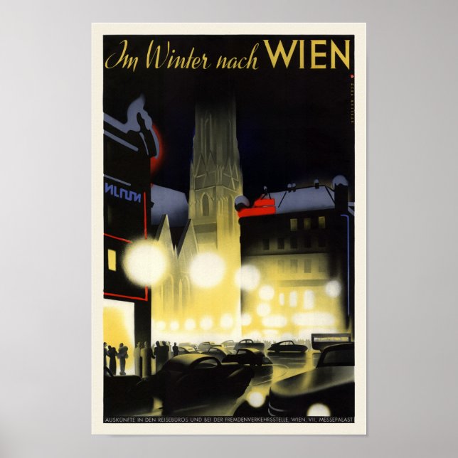Vienne Autriche Poster vintage 1937 (Devant)