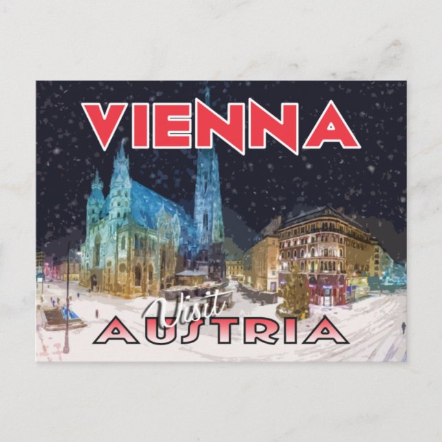 Vienne, Visite Autriche Carte postale (Devant)