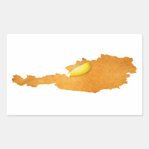 Viennese Schnitzel - Map Of Austria Sticker