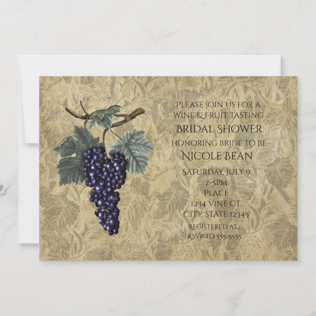 Viennoiseries de raisins violets Invitation à la d (Devant)