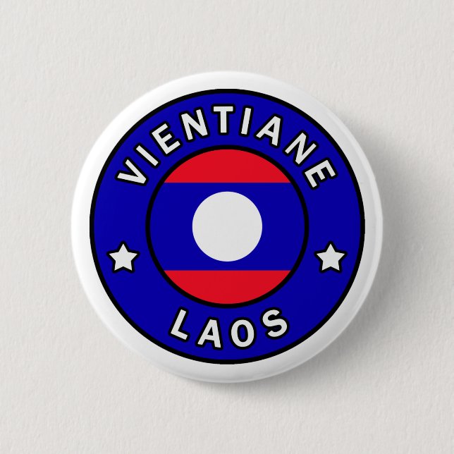 Vientiane Laos 2 Inch Round Button (Front)