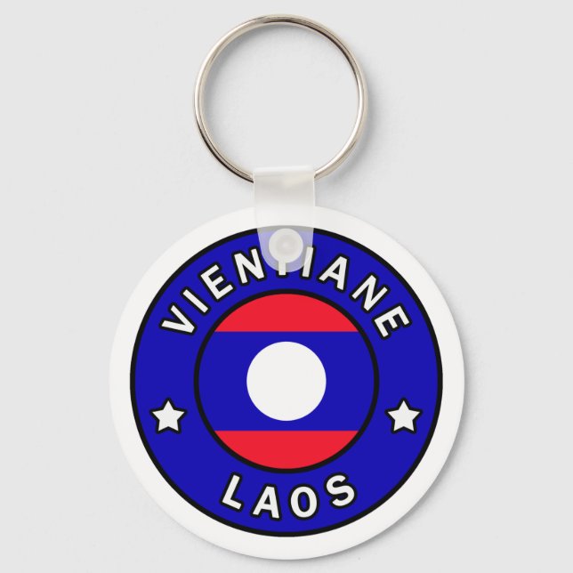 Vientiane Laos Keychain (Front)