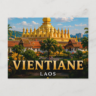 Vientiane Laos Mekong River Escape 🌊 Postcard