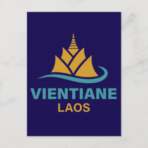 Vientiane Laos Southeast Asia Postcard