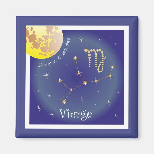 Vierge 23 août au 23 septembre Magnet (Front)