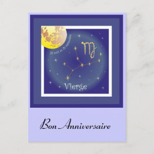 Vierge 23 août au 23 septembre Postkarte Postcard
