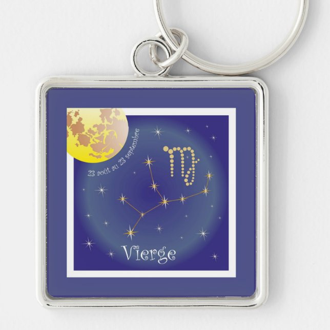 Vierge 23 août au 23 septembre Schlüsselanhänger Keychain (Front)