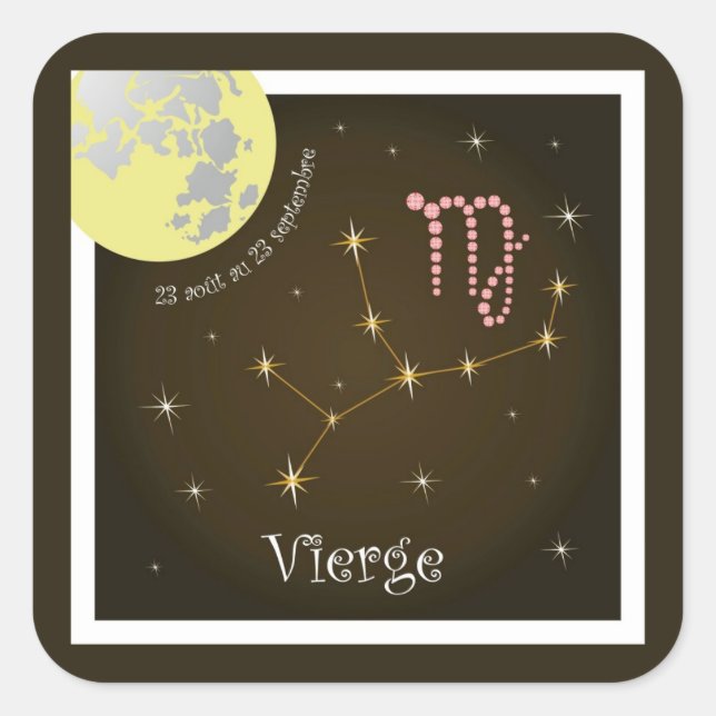Vierge 23 août au 23 septembre sticker (Front)