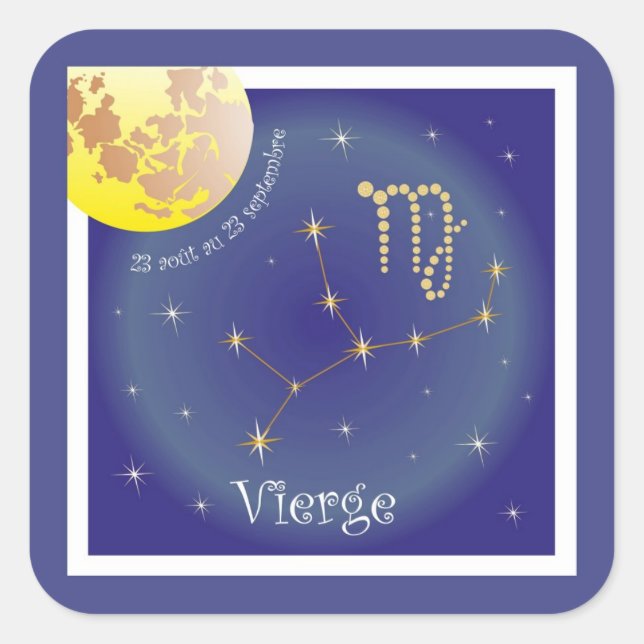Vierge 23 août au 23 septembre sticker (Front)